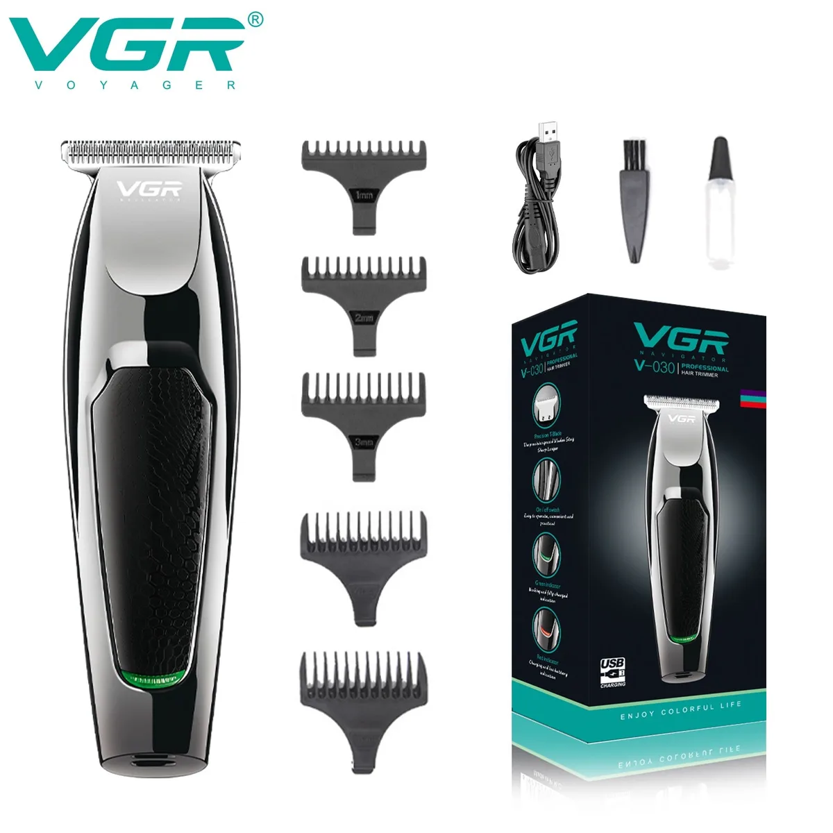 VGR Professional Hair Beard Trimmer - V071 — photo 3
