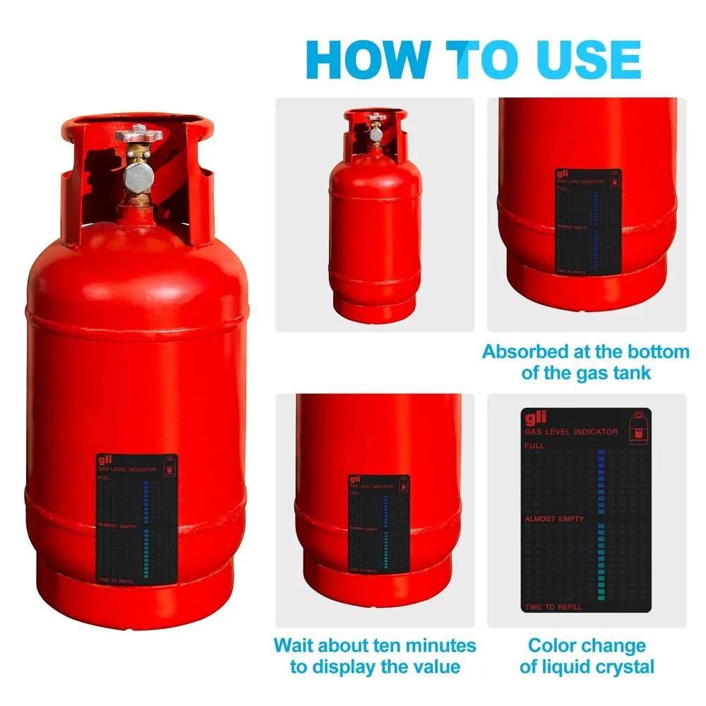 Magnetic Gas Level Indicator Reusable Propane Fuel Level Indicators - 4 Pieces ( Save 50% ) β photo 4