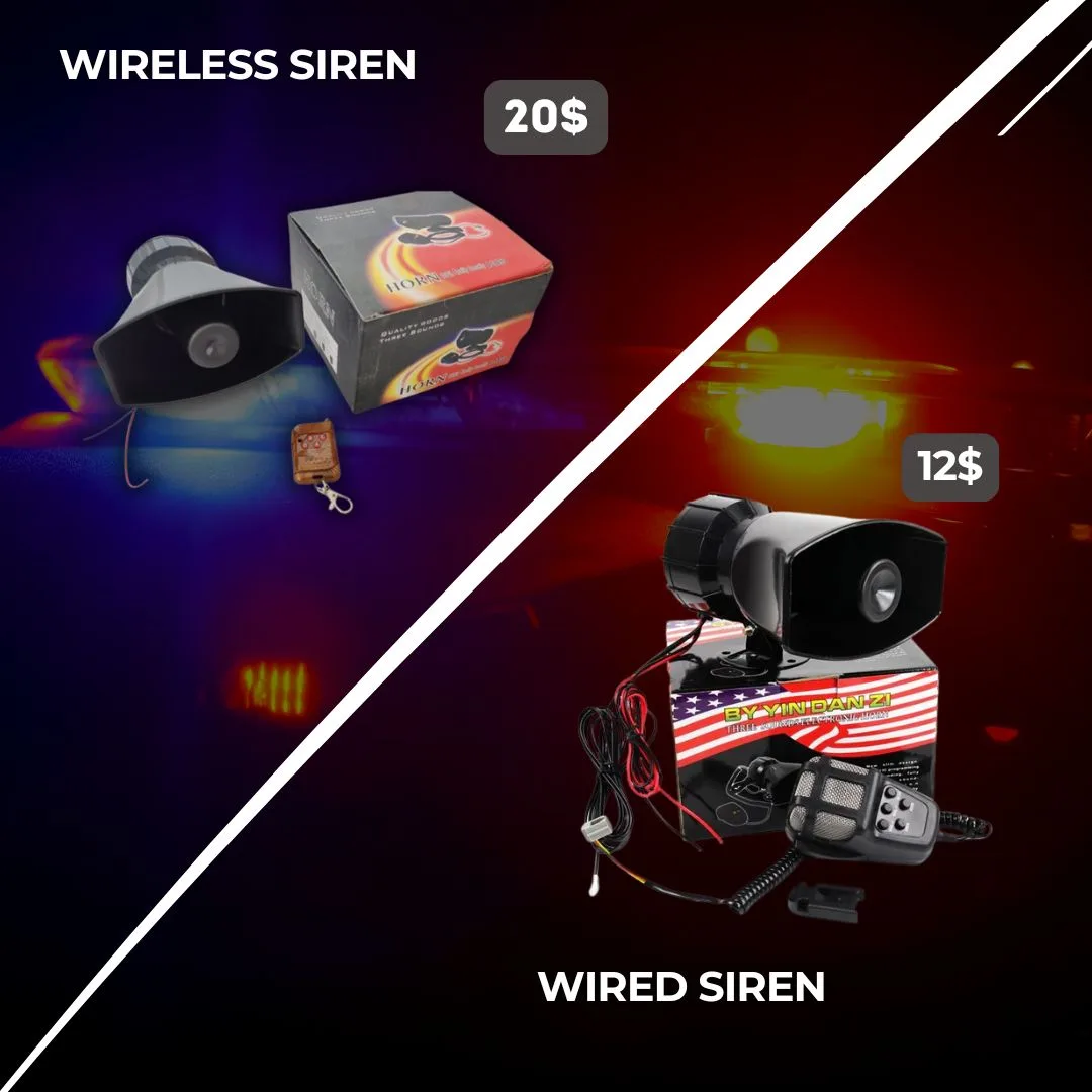 Car Siren Electronic Horn 100Watt - Wireless Remote ( Without microphone ) — photo 5