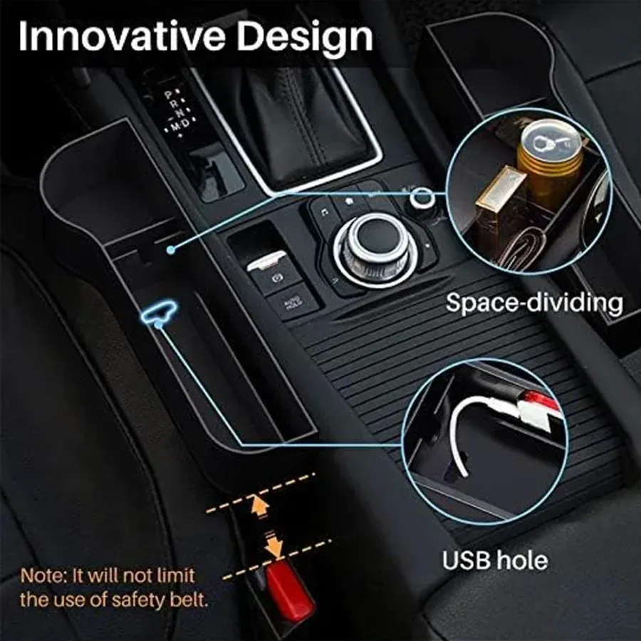 Car Seat Organiser with Cup Holder - Left + Right Side — photo 2