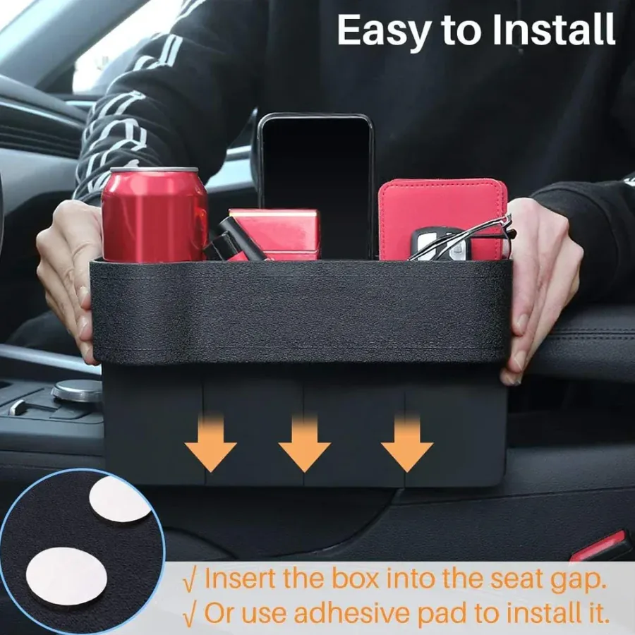 Car Seat Organiser with Cup Holder - Left + Right Side β photo 4