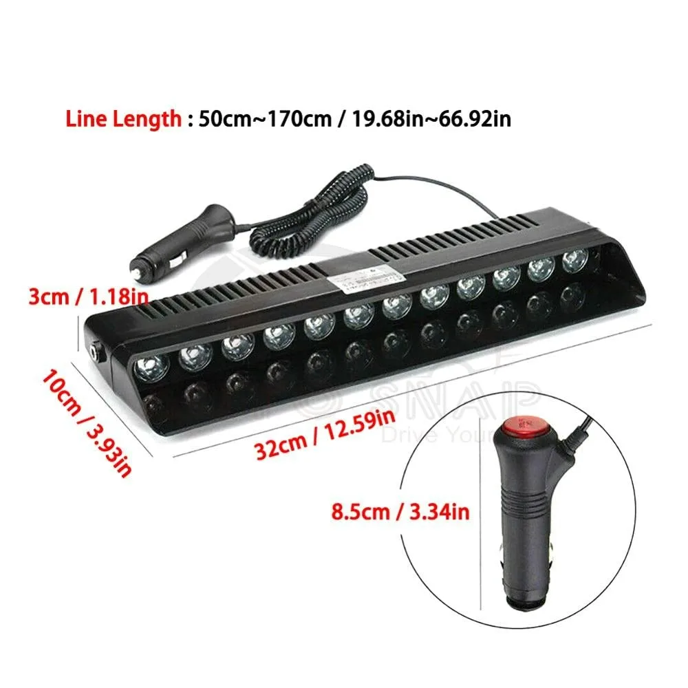 LED Emergency Strobe Light Police Led Bar Light - 35X11X4CM β photo 6
