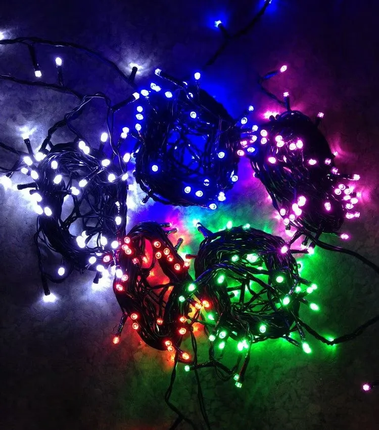 CHRISTMAS TREE LED DECORATIVE LIGHTS 100-200-400-500 Led - White Color 500 Led 29 Meter