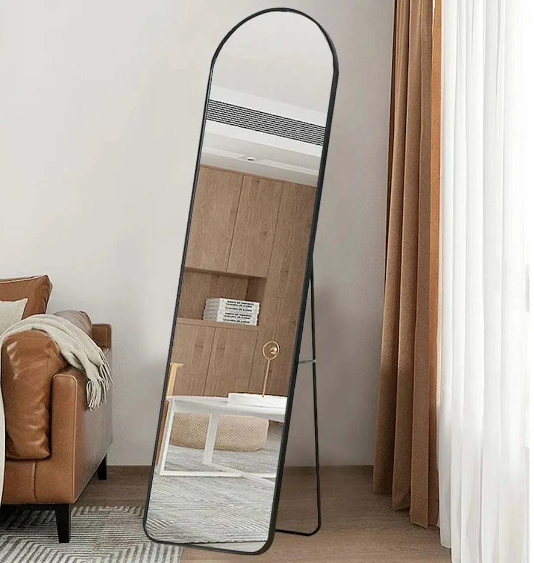Mirror Standing Hanging Leaning Wall Bedroom - K-187 - Yellow/Gold — photo 4