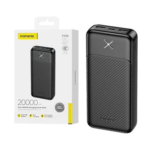 Foneng Power Bank High Quality - Power Bank Fast 20000mah Black — photo 2