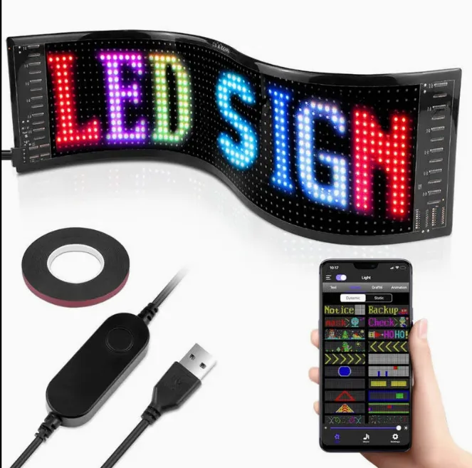LED Matrix Panel Car Sign - 70x170mm