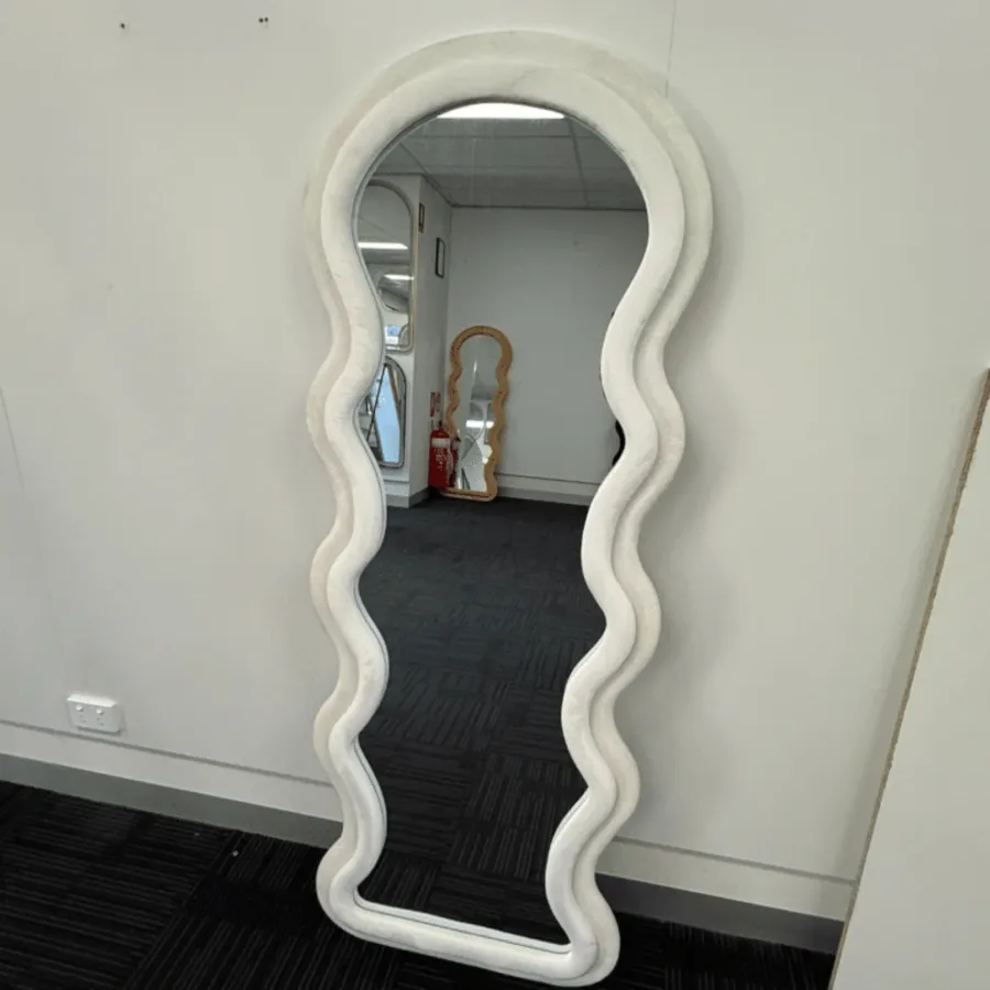 Mirror Standing Hanging Leaning Wall Bedroom - K-188-Yellow/Gold β photo 7