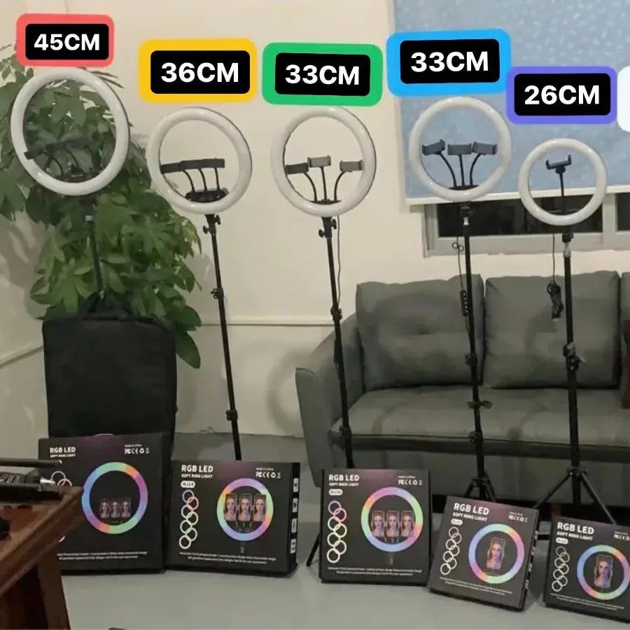 RGB Ring Light With 2.1 Meter Tripod - Rgb Ring Light 36cm With 2.1 Meter Tripo β photo 8
