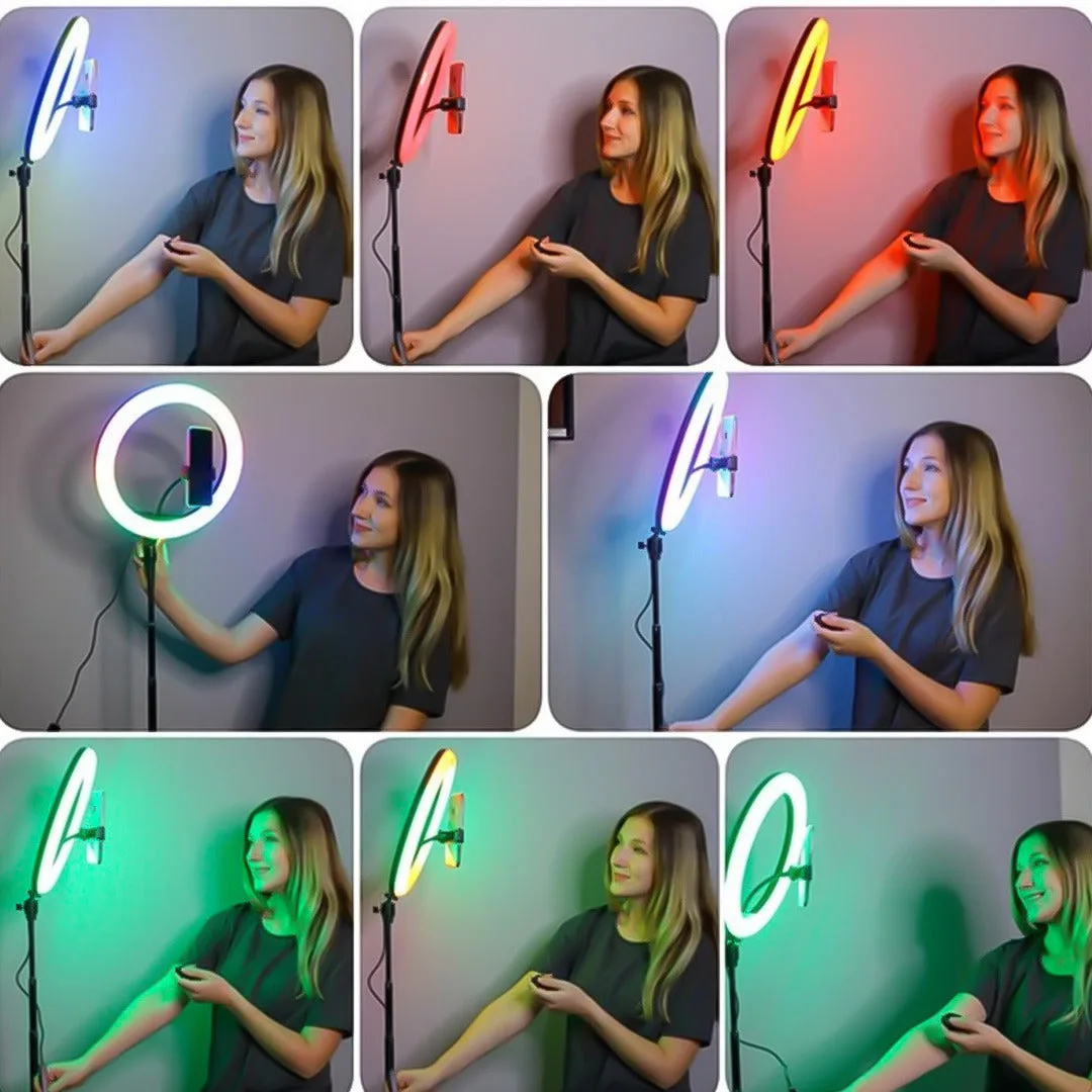 RGB Ring Light With 2.1 Meter Tripod - Rgb Ring Light 45cm With 2.1 Meter Tripo β photo 6