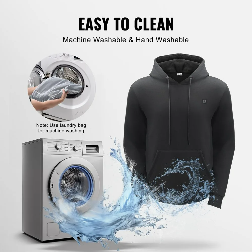 Self-Heating Hoodies for Men Women - Grey / L β photo 4
