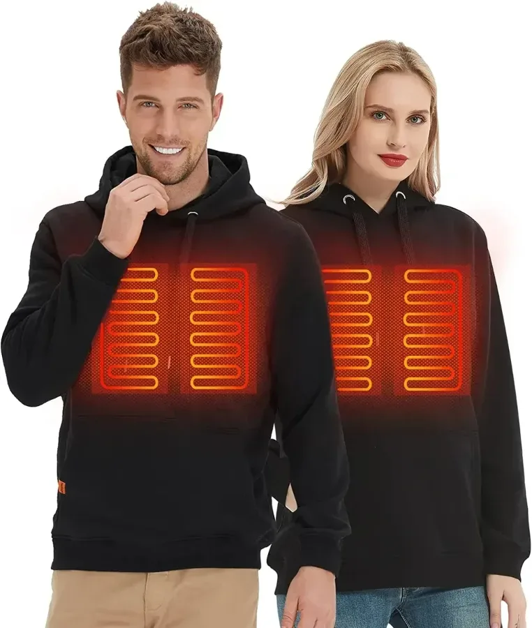 Self-Heating Hoodies for Men Women - Grey / XL — photo 6