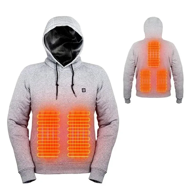 Self-Heating Hoodies for Men Women - Grey / XL β photo 7