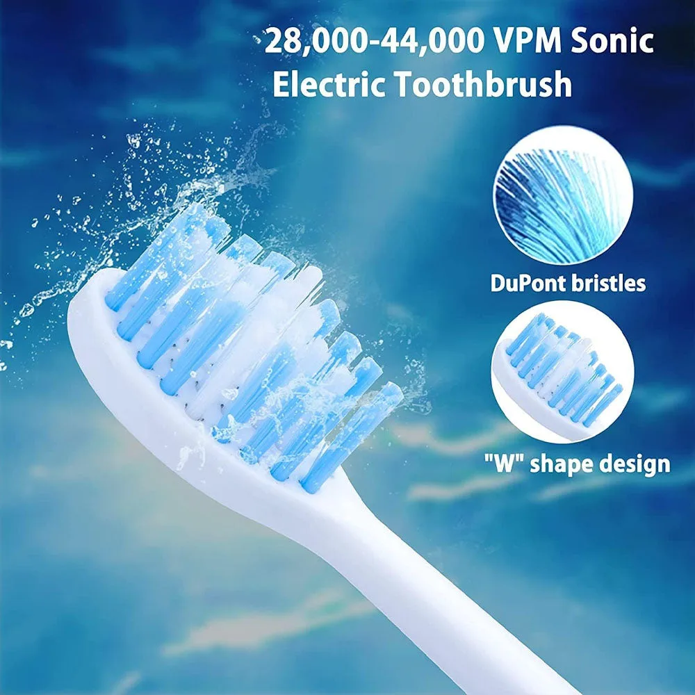 Electric Teeth Cleaner 2 in 1 Electric Teeth with Toothbrush Head - Green — photo 2