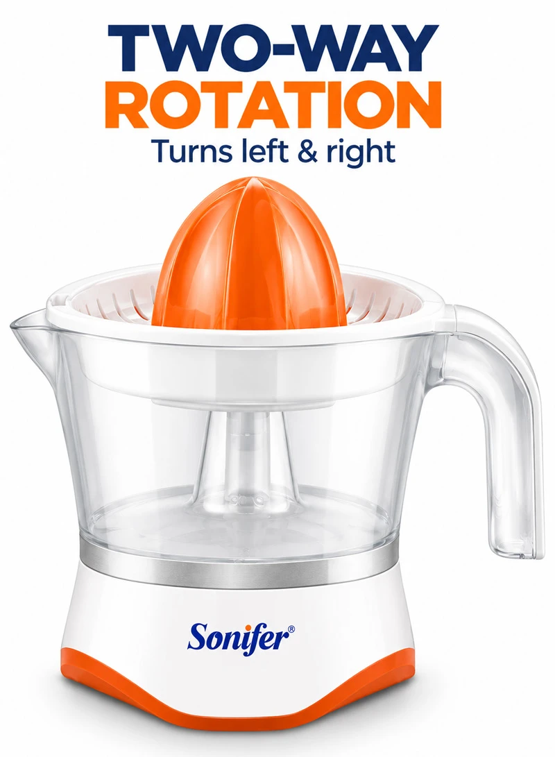1L 25W Electric Citrus Juicer with Bidirectional Rotation & Pulp Control - Orange — photo 6