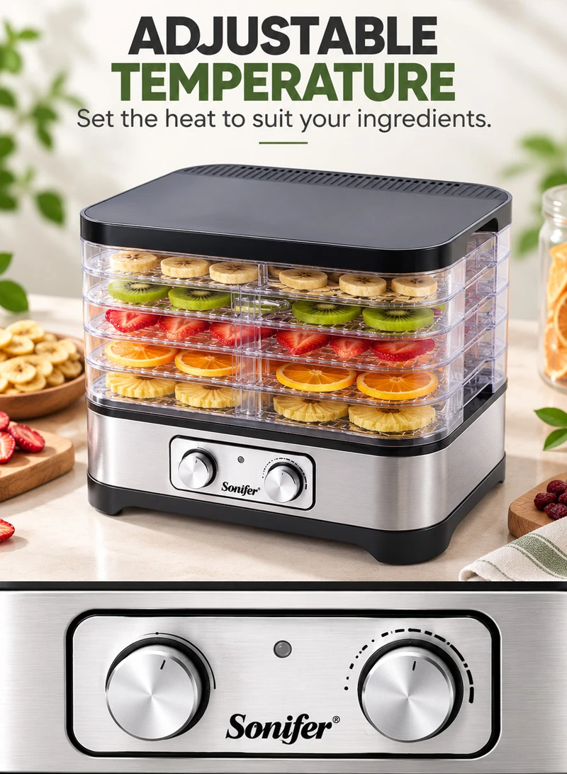 5-Layer Low Temperature Food Dehydrator Dryer With Trays — photo 4