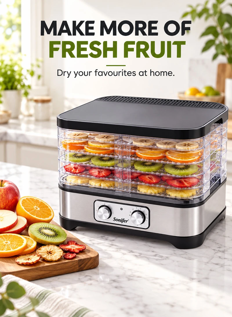 5-Layer Low Temperature Food Dehydrator Dryer With Trays — photo 5