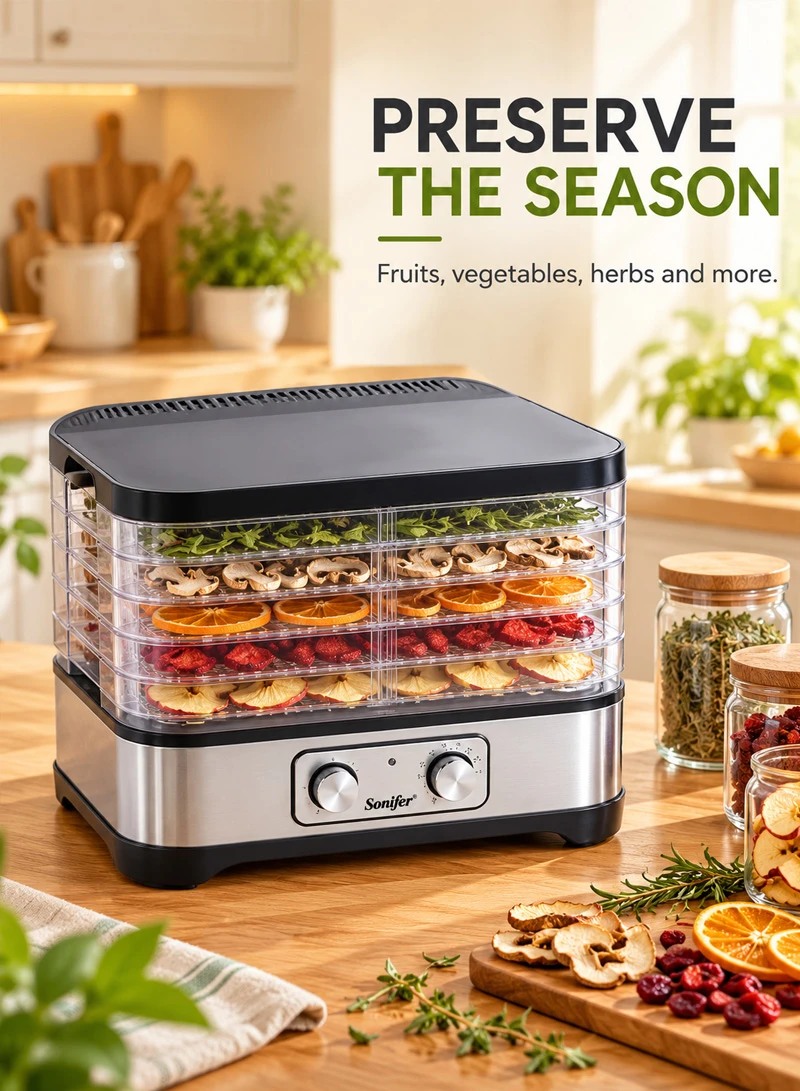 5-Layer Low Temperature Food Dehydrator Dryer With Trays — photo 6