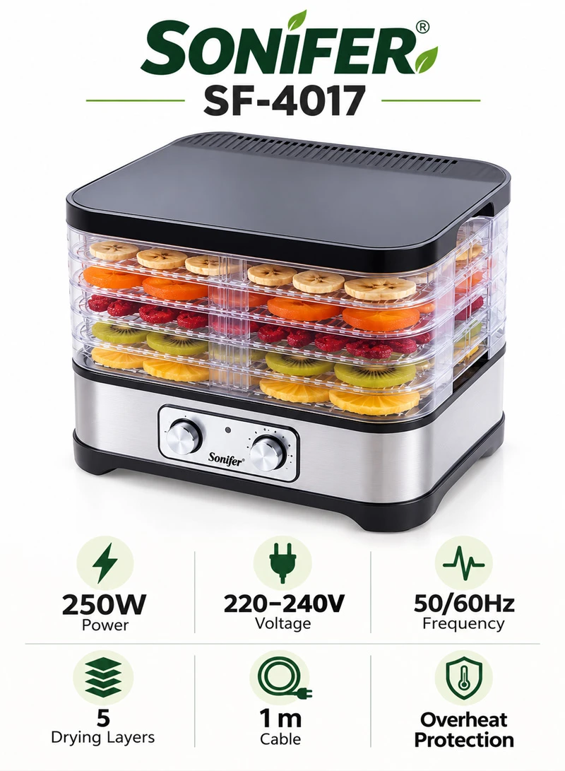 5-Layer Low Temperature Food Dehydrator Dryer With Trays β photo 7