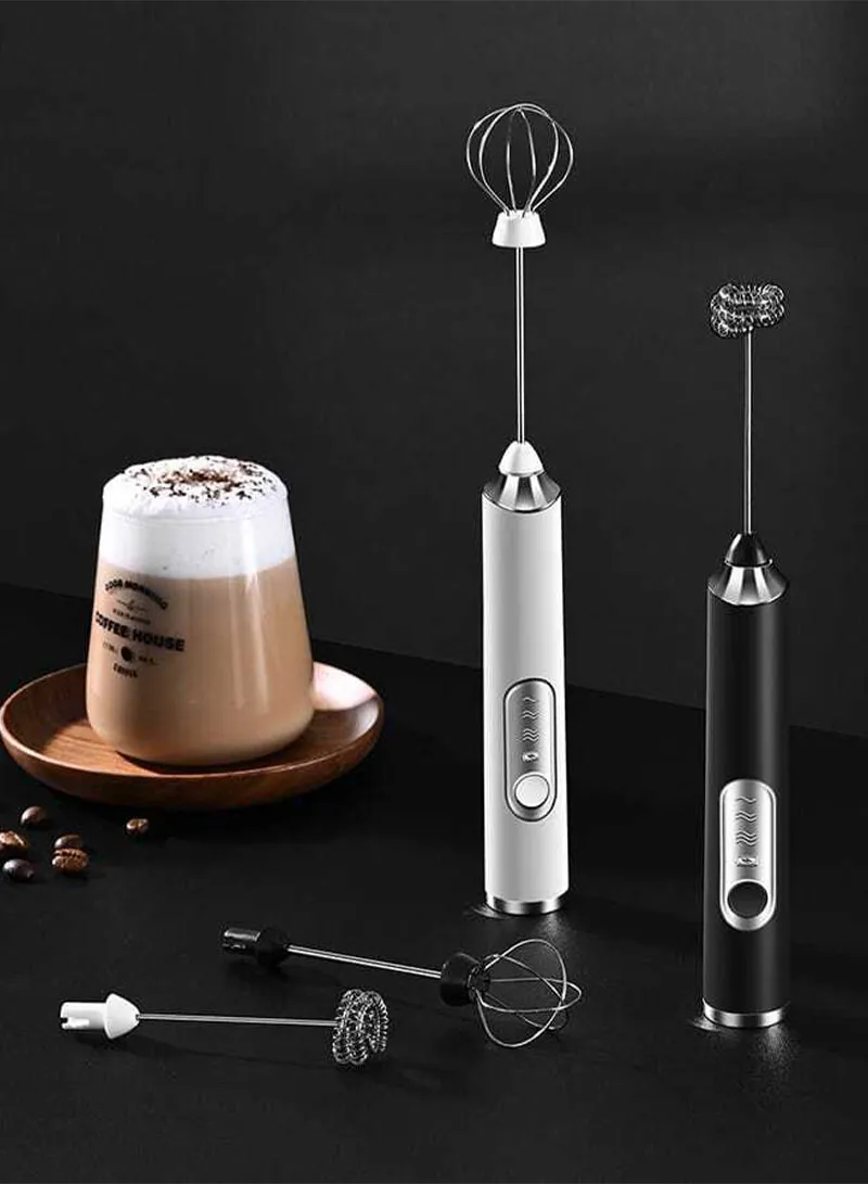 USB Rechargeable Automatic 1200mA Electric Handheld 3-Speed Foam Maker Food Frother & Whisker — photo 8