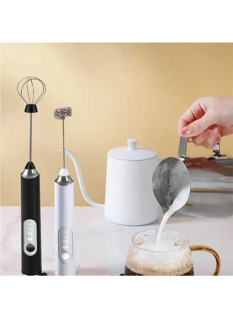 USB Rechargeable Automatic 1200mA Electric Handheld 3-Speed Foam Maker Food Frother & Whisker β photo 9