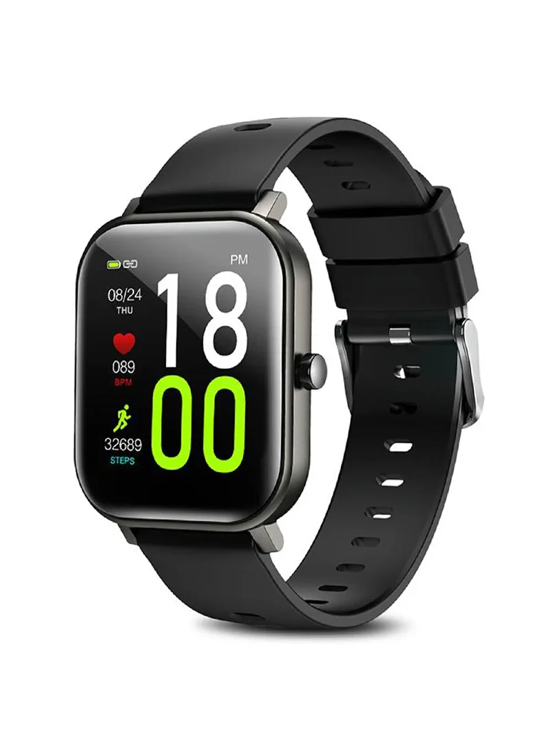 1.69" Full-Touch Screen Waterproof Bluetooth Smartwatch With Multiple Sports Mode Pro - Black S