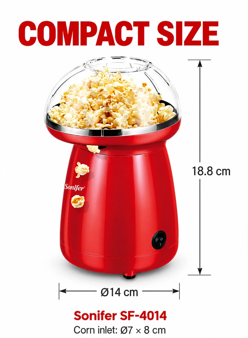 Oil-Free Professional Portable Automatic Electric Mini Hot Air Popcorn Machine — photo 2