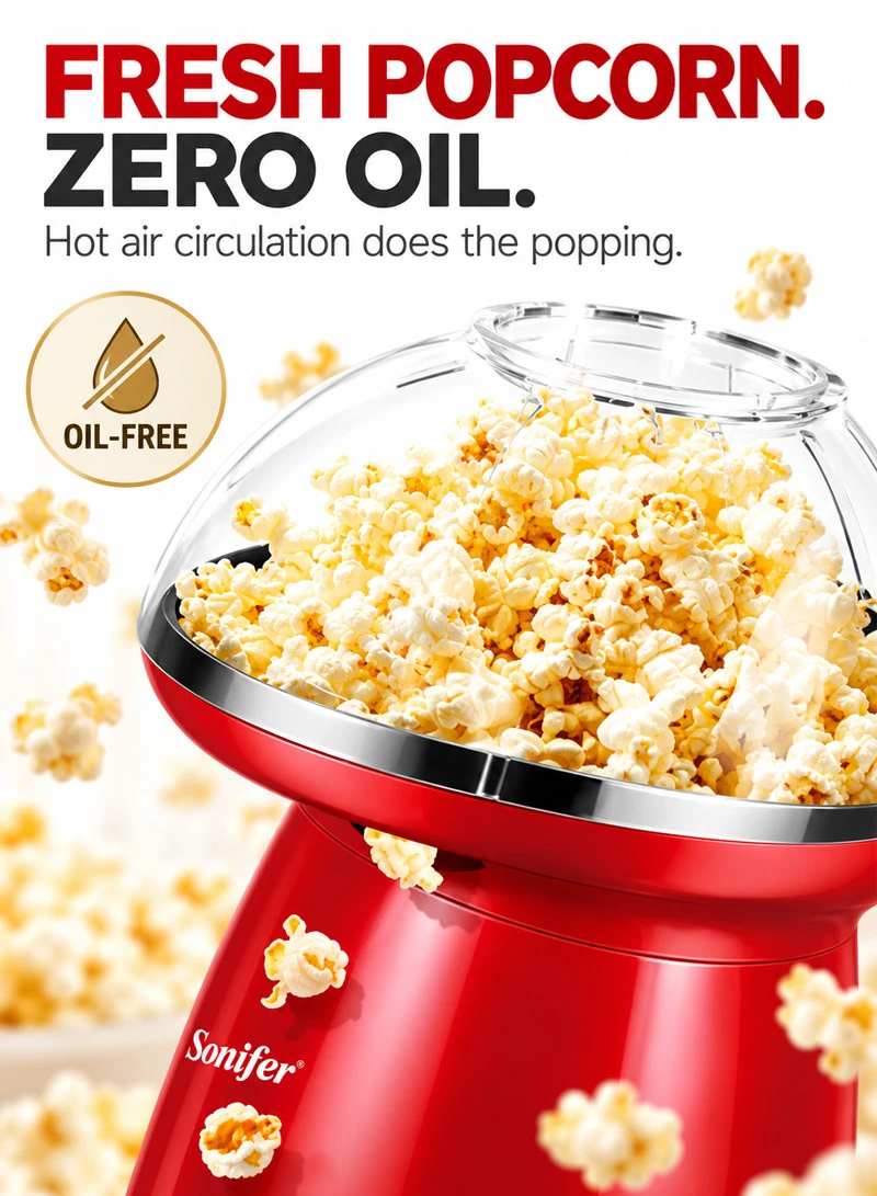 Oil-Free Professional Portable Automatic Electric Mini Hot Air Popcorn Machine β photo 3