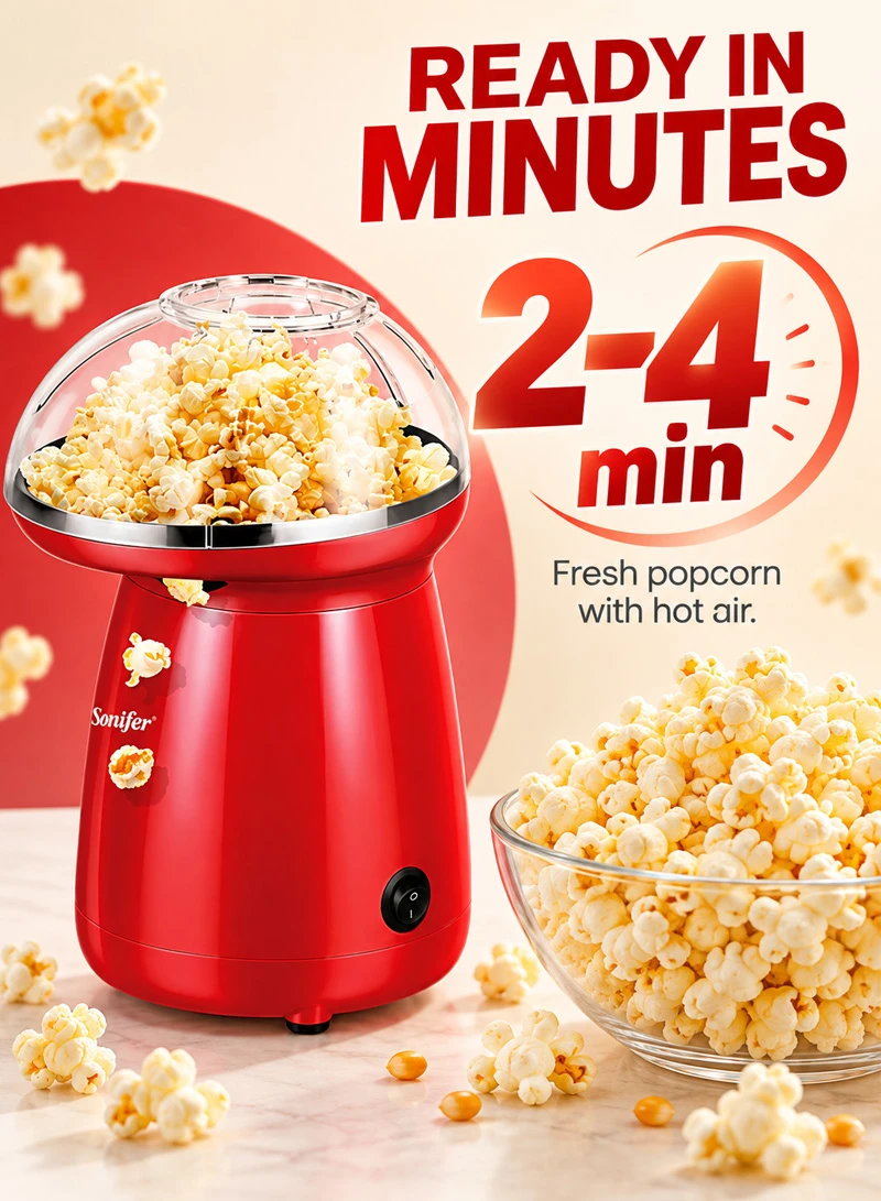 Oil-Free Professional Portable Automatic Electric Mini Hot Air Popcorn Machine β photo 4