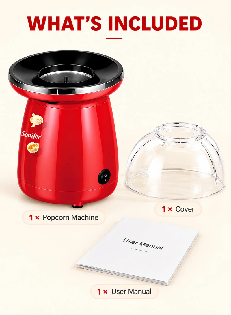 Oil-Free Professional Portable Automatic Electric Mini Hot Air Popcorn Machine — photo 9