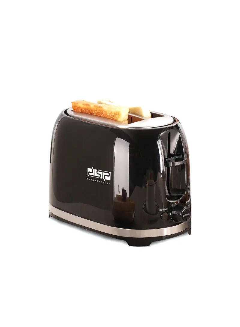 2 Slots Sandwich Toaster With 7 Adjustable Modes - Black