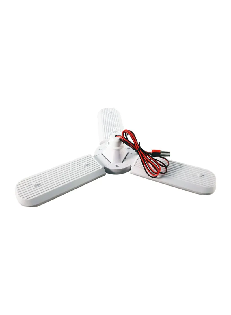 DC 12V 45W 3-Blade White Light DC Portable Lamp With Battery Clips β photo 6