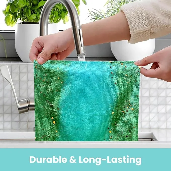 20 Pcs Microfiber Towel Reusable Magic Cleaning Cloth, Washable Multi-Use Cleaning Wipes - Default Title — photo 6
