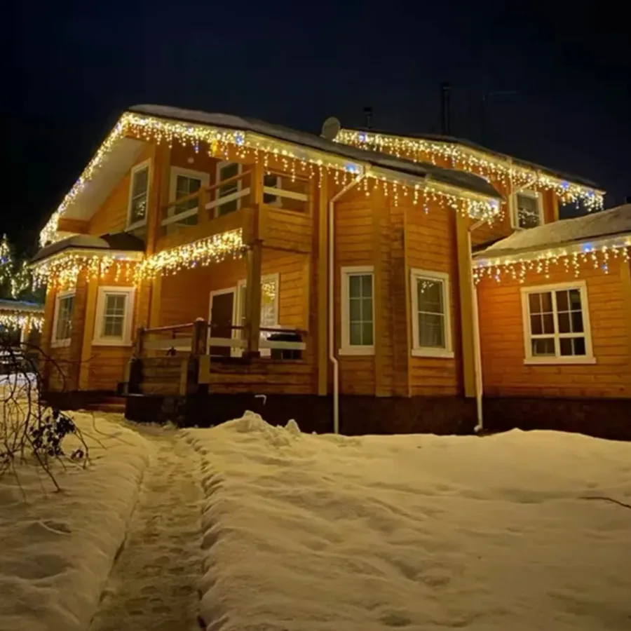 Lights On Rope 9 Meter 300 Led Light Transparent Line Christmas - 9 Meter 300 Led Light White — photo 2