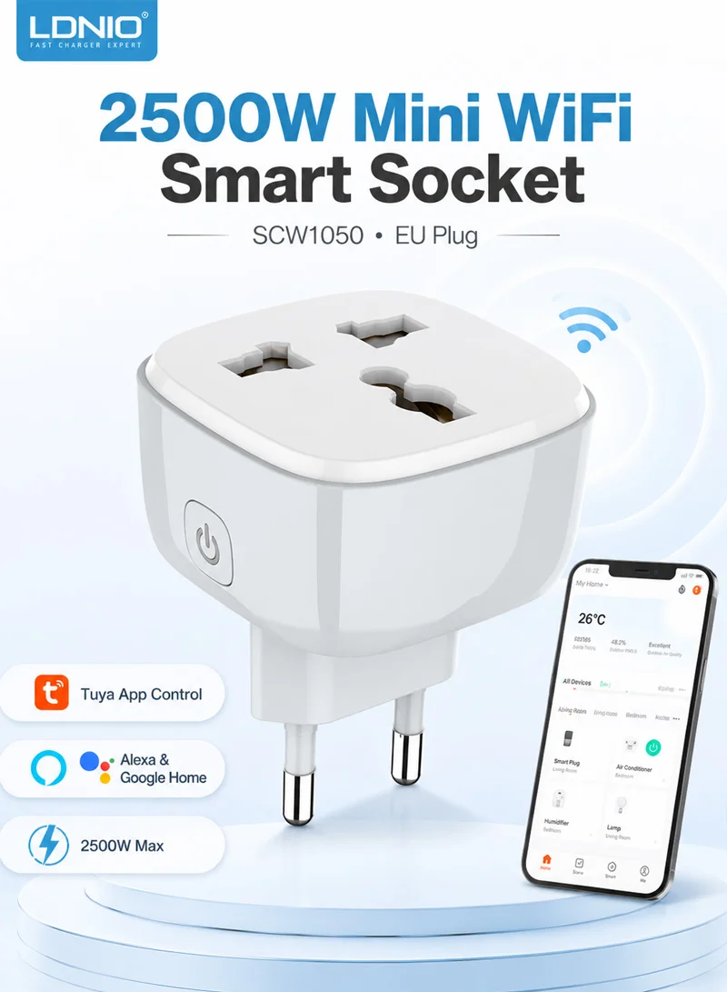 Alexa Google Home Tuya App Wall Mini Wifi Smart Socket β photo 3
