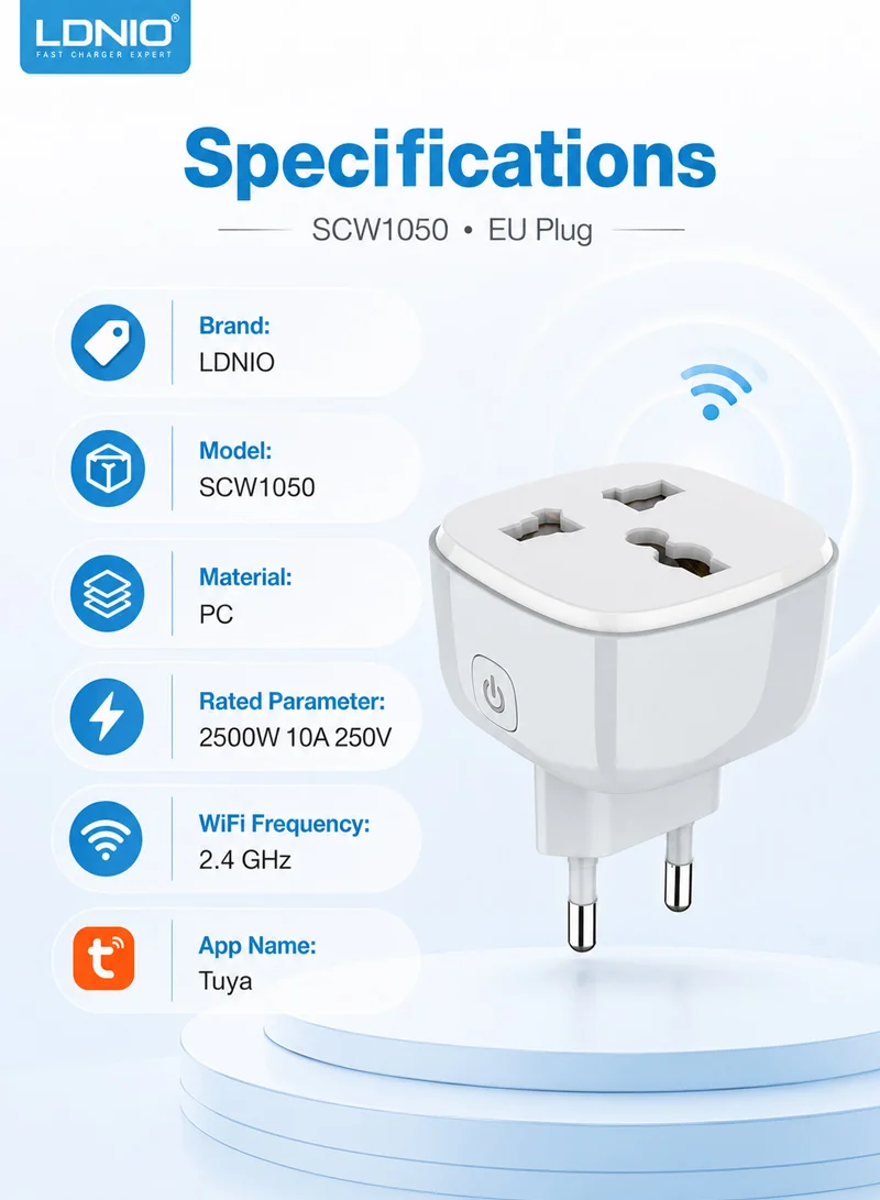 Alexa Google Home Tuya App Wall Mini Wifi Smart Socket — photo 4