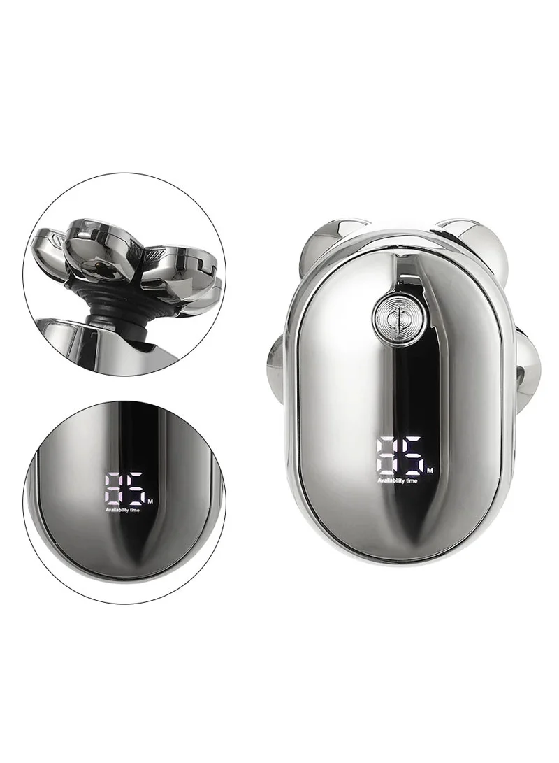 5W Rechargeable Waterproof LED Professional Men's Shaver Razor - Chrome β photo 3
