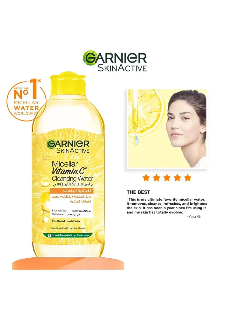 400ml Vitamin C Micellar Water Facial Brightening Cleanser and Makeup Remover — photo 7