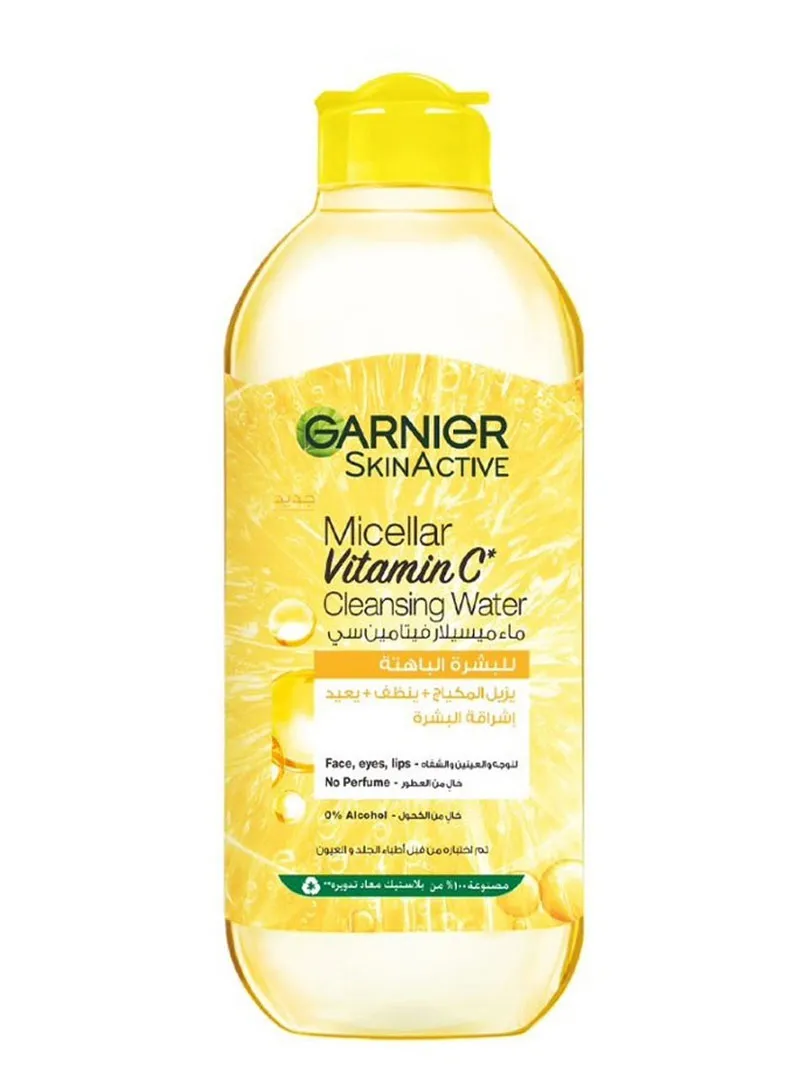 400ml Vitamin C Micellar Water Facial Brightening Cleanser and Makeup Remover