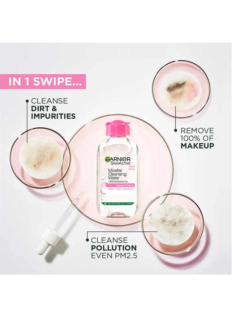 100ml Micellar Water Facial Cleanser and Makeup Remover Pink for Sensitive Skin — photo 4