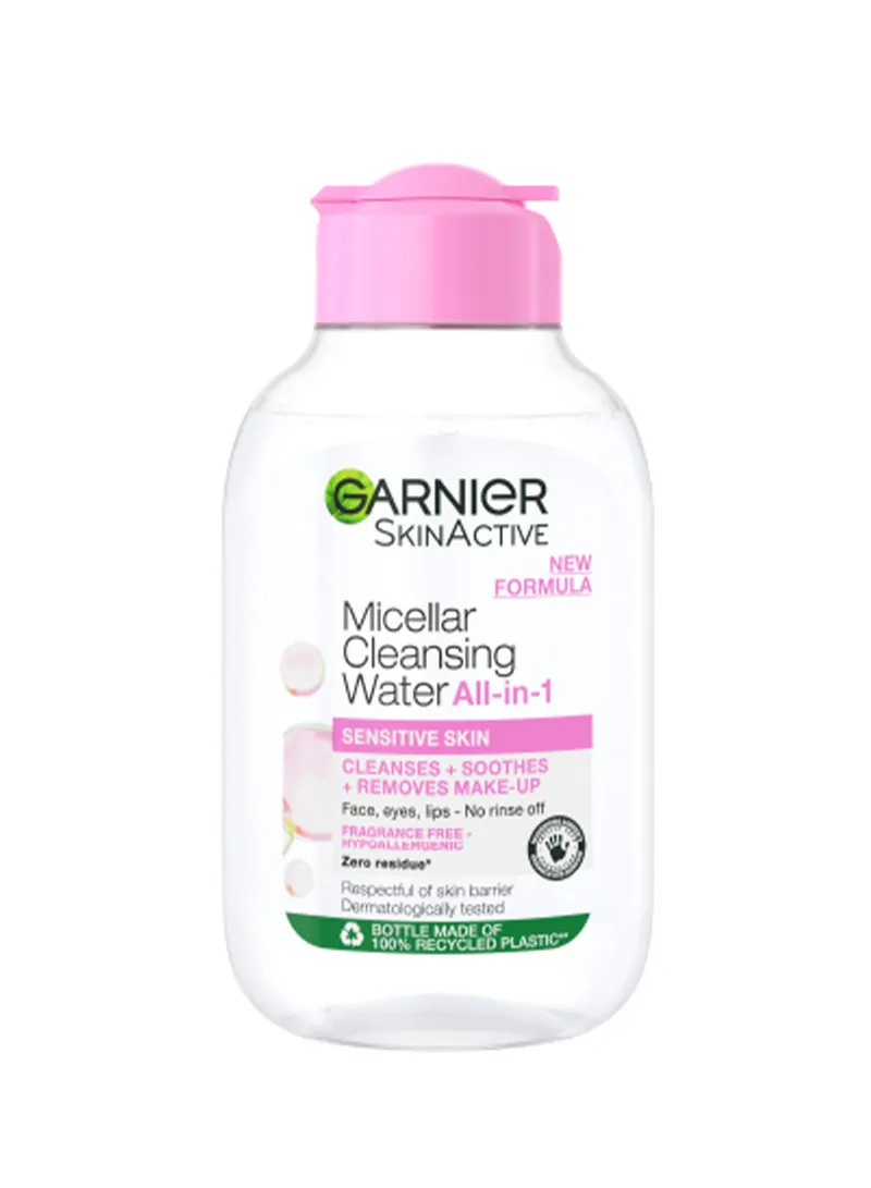 100ml Micellar Water Facial Cleanser and Makeup Remover Pink for Sensitive Skin