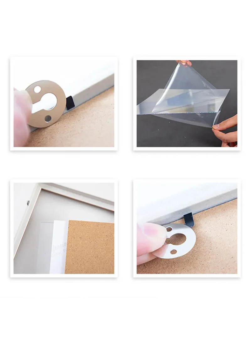 9Pcs 7-inch Wall Mounted Picture Holder Photo Display Frame Set - Black β photo 3