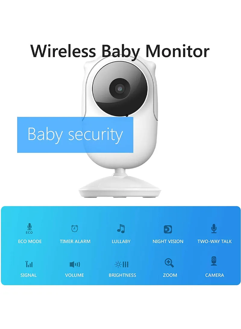 2.4" TFT 2-Way Talk Night Vision Screen Video Baby Monitor With Digital Colour Camera, Wireless β photo 2