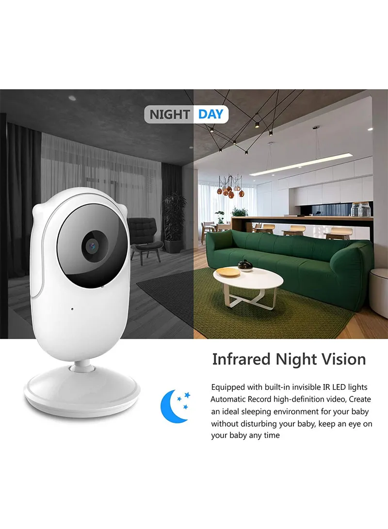 2.4" TFT 2-Way Talk Night Vision Screen Video Baby Monitor With Digital Colour Camera, Wireless — photo 4