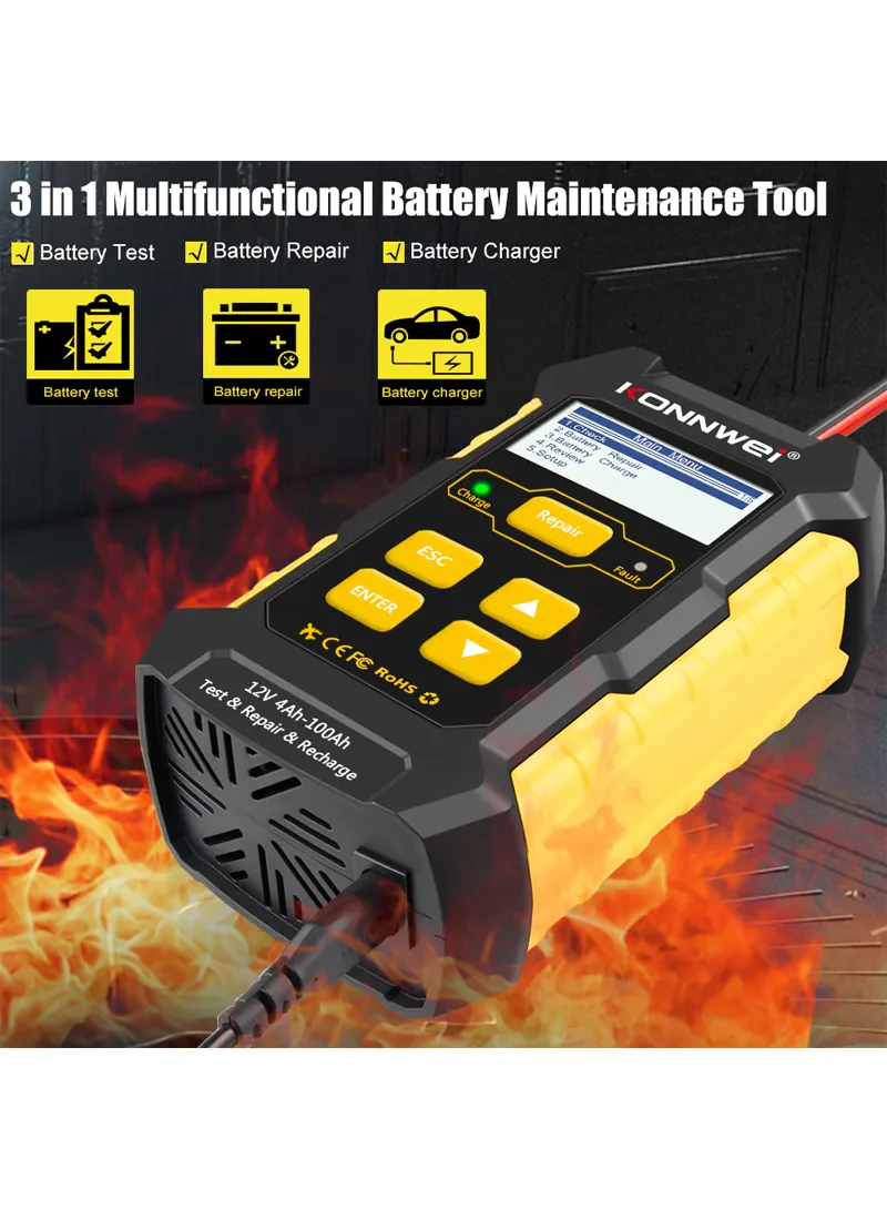 12V 5A Fully Automatic Smart Car Battery Charger Automotive Plse repair Maintainer Trickle Char — photo 2