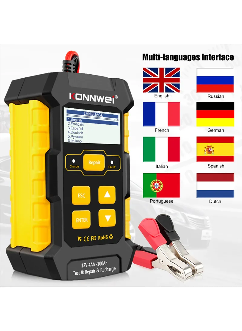 12V 5A Fully Automatic Smart Car Battery Charger Automotive Plse repair Maintainer Trickle Char — photo 5