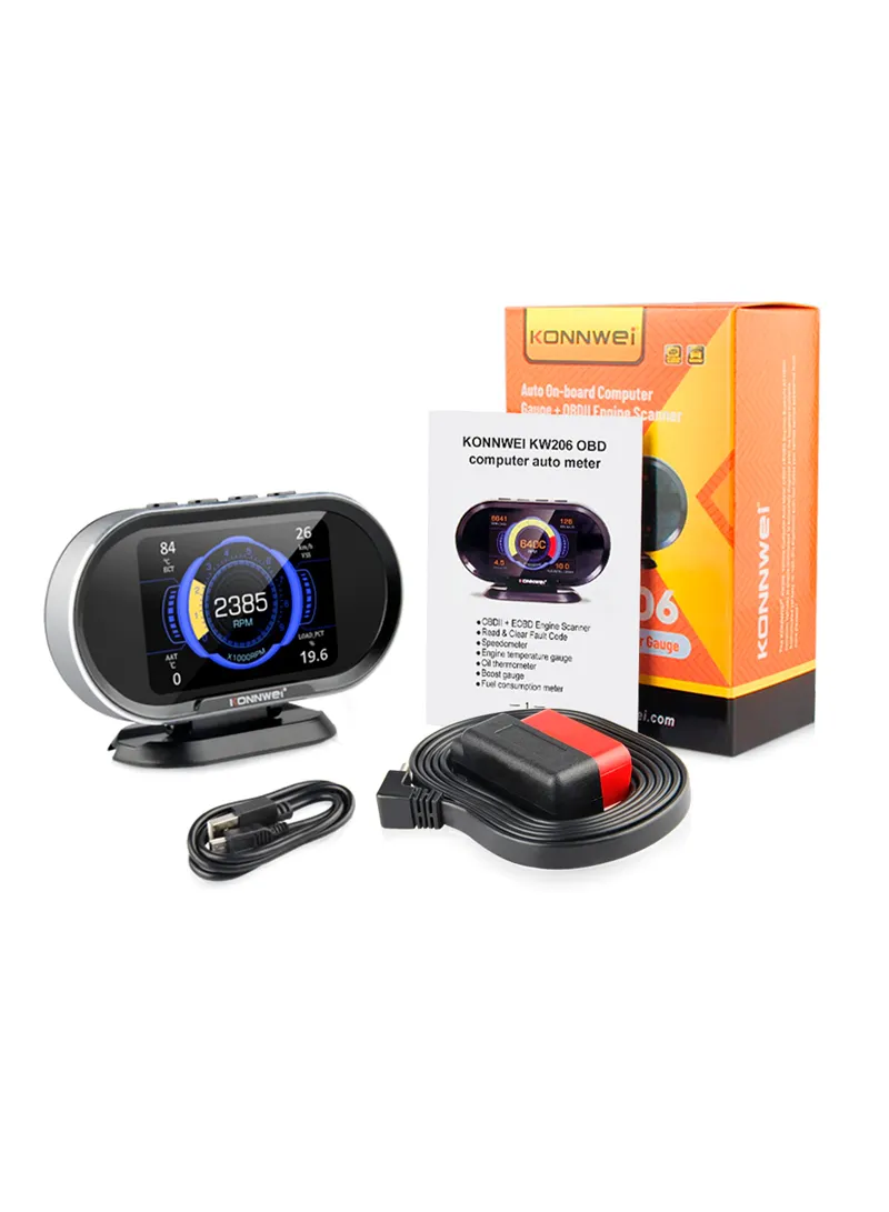 3.5" 2-In-1 Upgradeable Code Reader & Auto Meter Car Head Up Display Gauge — photo 6