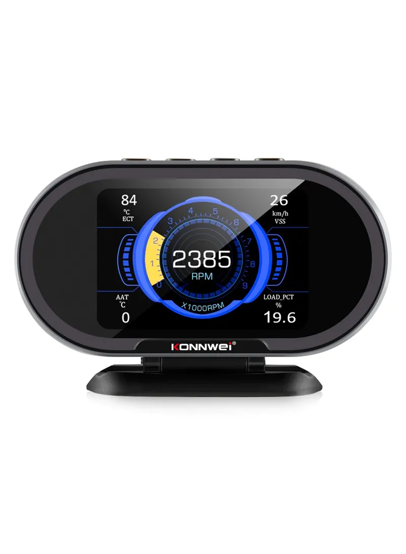 3.5" 2-In-1 Upgradeable Code Reader & Auto Meter Car Head Up Display Gauge