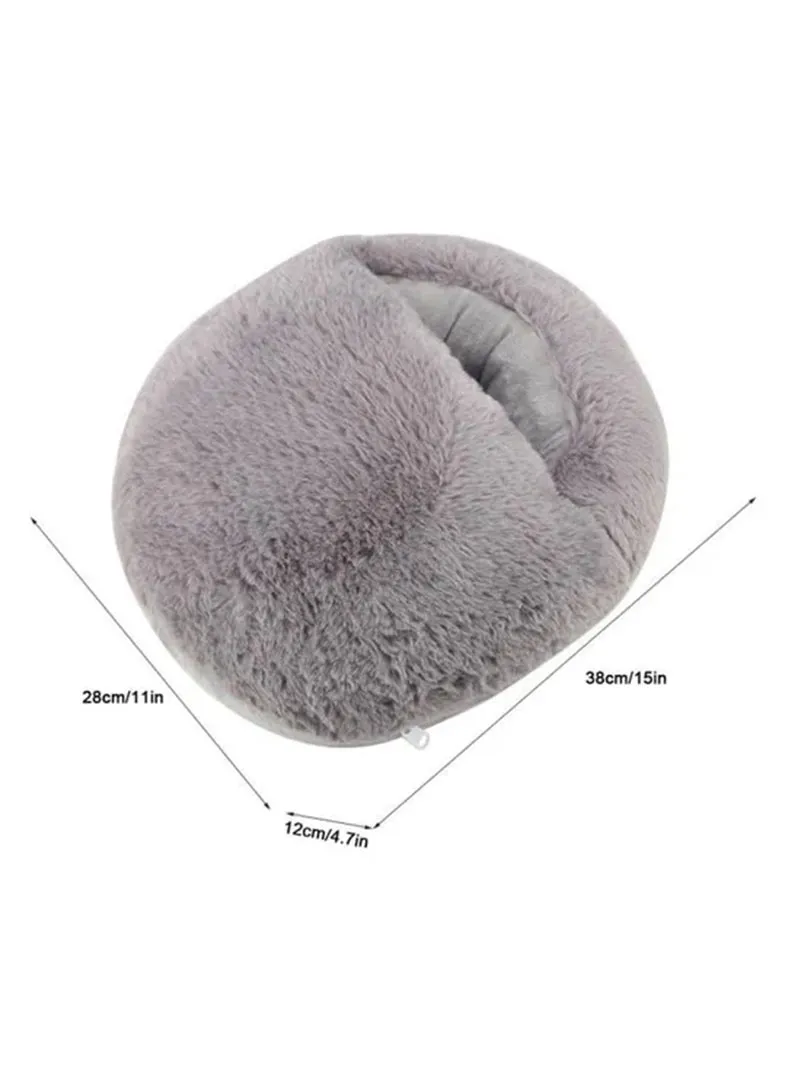 USB Electric Claw Style Foot Warmer Fast Heating Overheat Protection Pad - Grey β photo 6