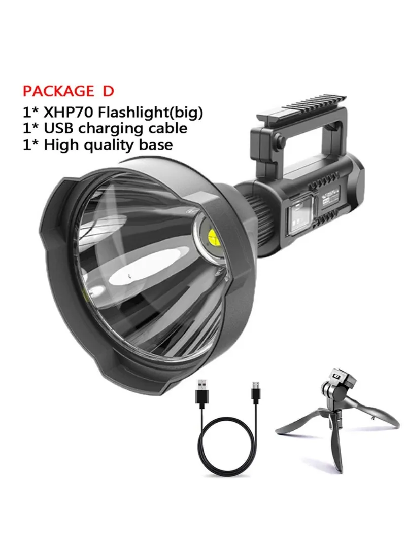 50W LED 4 Modes Flashlight For Outdoor Camping Hunting Work Light With Mount — photo 8