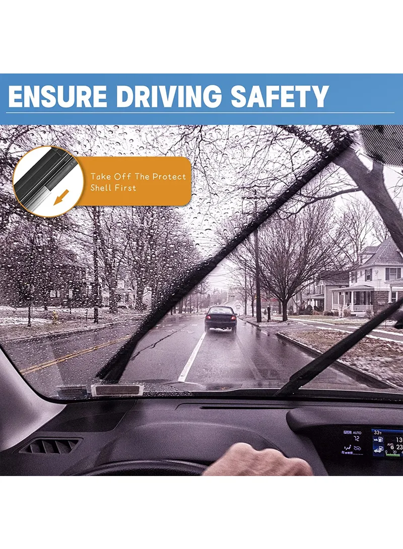 26" 1 Piece Long-Lasting All Season Beam Silicone Wiper Blades — photo 4
